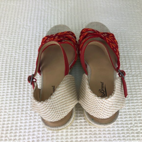 NEW! LUCKY BRAND 'MAHIMA"' platform wedge sandal SZ 8 - Picture 8 of 14